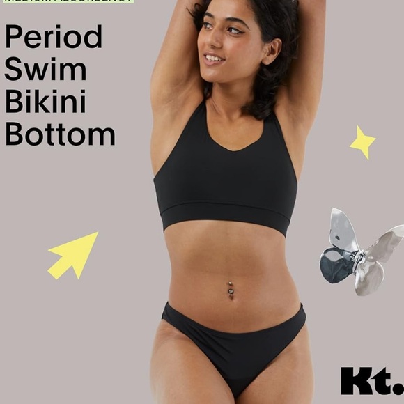 Kt by Knixwear Teen Period-Proof Swim Bikini Bottoms NWT - Picture 4 of 9